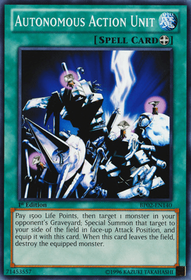 Autonomous Action Unit [BP02-EN140] Mosaic Rare (ONLINE ORDER ONLY)