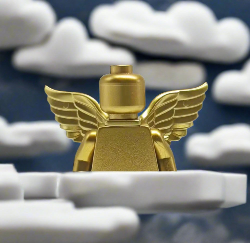 Metallic Gold & Silver Angel Wing Minifigures (ONLINE ORDER ONLY)