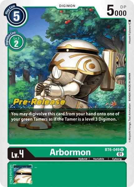 Arbormon [BT6-049] [Double Diamond Pre-Release Cards] (ONLINE ORDER ONLY)