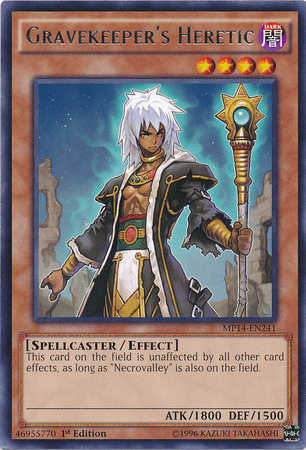 Gravekeeper's Heretic [MP14-EN241] Rare (ONLINE ORDER ONLY)