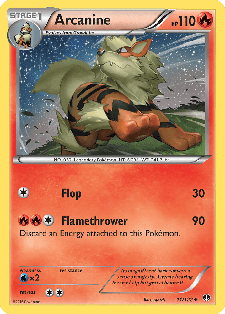 Arcanine (11/122) [XY: BREAKpoint] (Online Only)