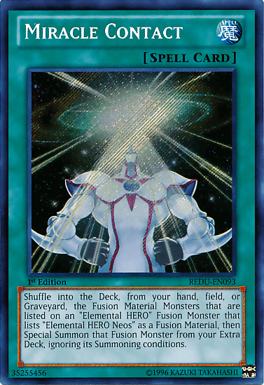 Miracle Contact [REDU-EN093] Secret Rare (ONLINE ORDER ONLY)