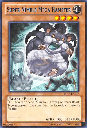 Super-Nimble Mega Hamster (Blue) [DL15-EN007] Rare (ONLINE ORDER ONLY)