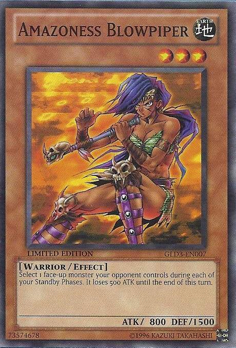 Amazoness Blowpiper [GLD3-EN007] Common (ONLINE ORDER ONLY)