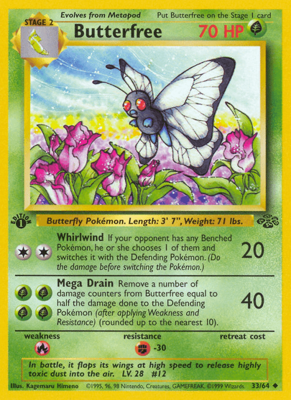 Butterfree (33/64) [Jungle 1st Edition] (Online Only)