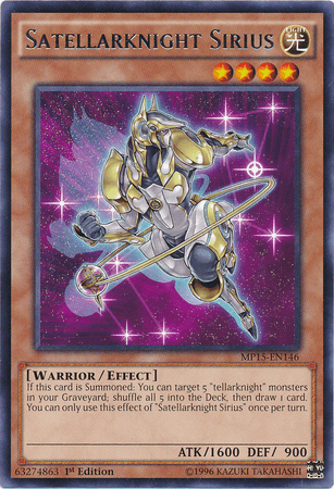 Satellarknight Sirius [MP15-EN146] Rare (ONLINE ORDER ONLY)