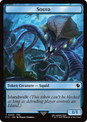 Spirit // Squid Double-Sided Token [FINAL FANTASY Commander Tokens]