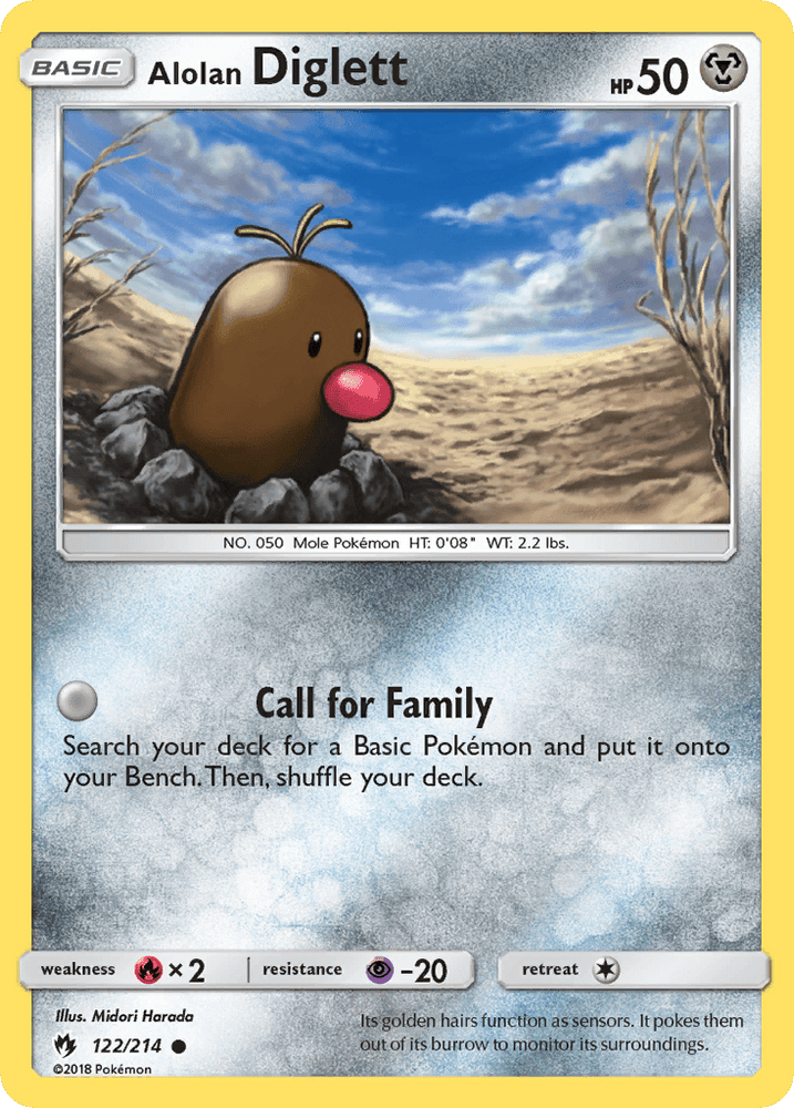 Alolan Diglett (122/214) [Sun & Moon: Lost Thunder] (Online Only)