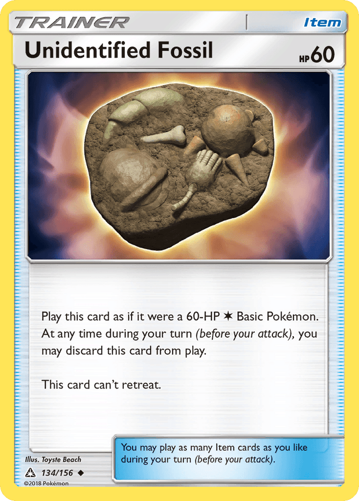 Unidentified Fossil (134/156) [Sun & Moon: Ultra Prism] (Online Only)