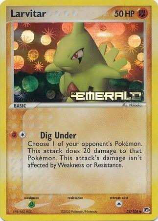 Larvitar (52/106) (Stamped) [EX: Emerald] (Online Only)