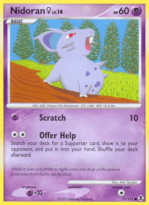Nidoran (71/111) (Female) [Platinum: Rising Rivals] (Online Only)
