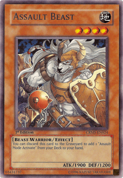 Assault Beast [CRMS-EN024] Rare (ONLINE ORDER ONLY)