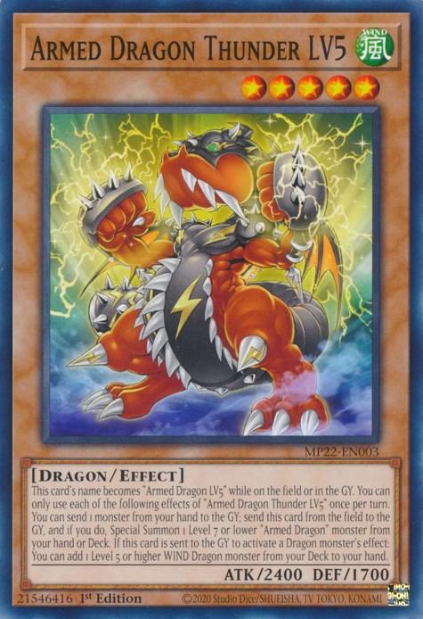 Armed Dragon Thunder LV5 [MP22-EN003] Common (ONLINE ORDER ONLY)