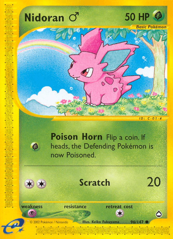 Nidoran (96/147) (Male) [Aquapolis] (Online Only)