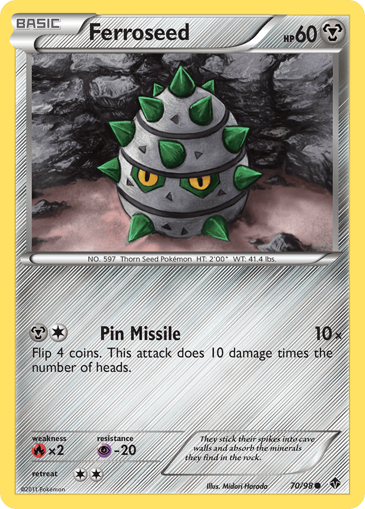 Ferroseed (70/98) [Black & White: Emerging Powers] (Online Only)