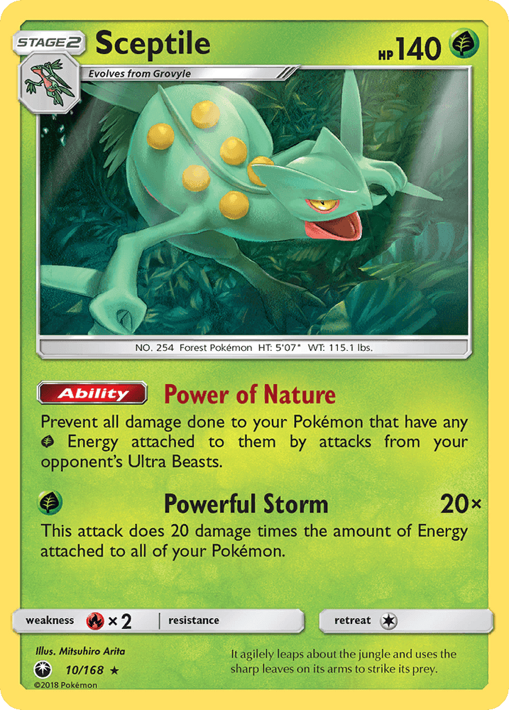 Sceptile (10/168) [Sun & Moon: Celestial Storm] (Online Only)
