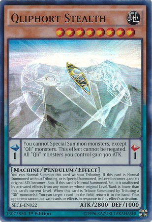 Qliphort Stealth [SECE-EN022] Ultra Rare (ONLINE ORDER ONLY)