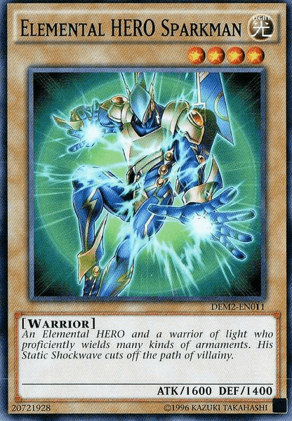 Elemental Hero Sparkman [DEM2-EN011] Common (ONLINE ORDER ONLY)
