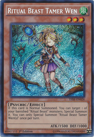 Ritual Beast Tamer Wen [THSF-EN024] Secret Rare (ONLINE ORDER ONLY)