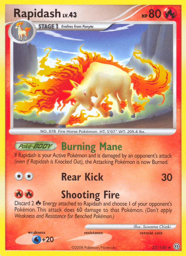 Rapidash (22/100) [Diamond & Pearl: Stormfront] (Online Only)
