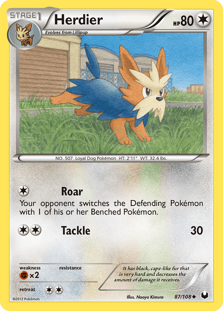 Herdier (87/108) [Black & White: Dark Explorers] (Online Only)