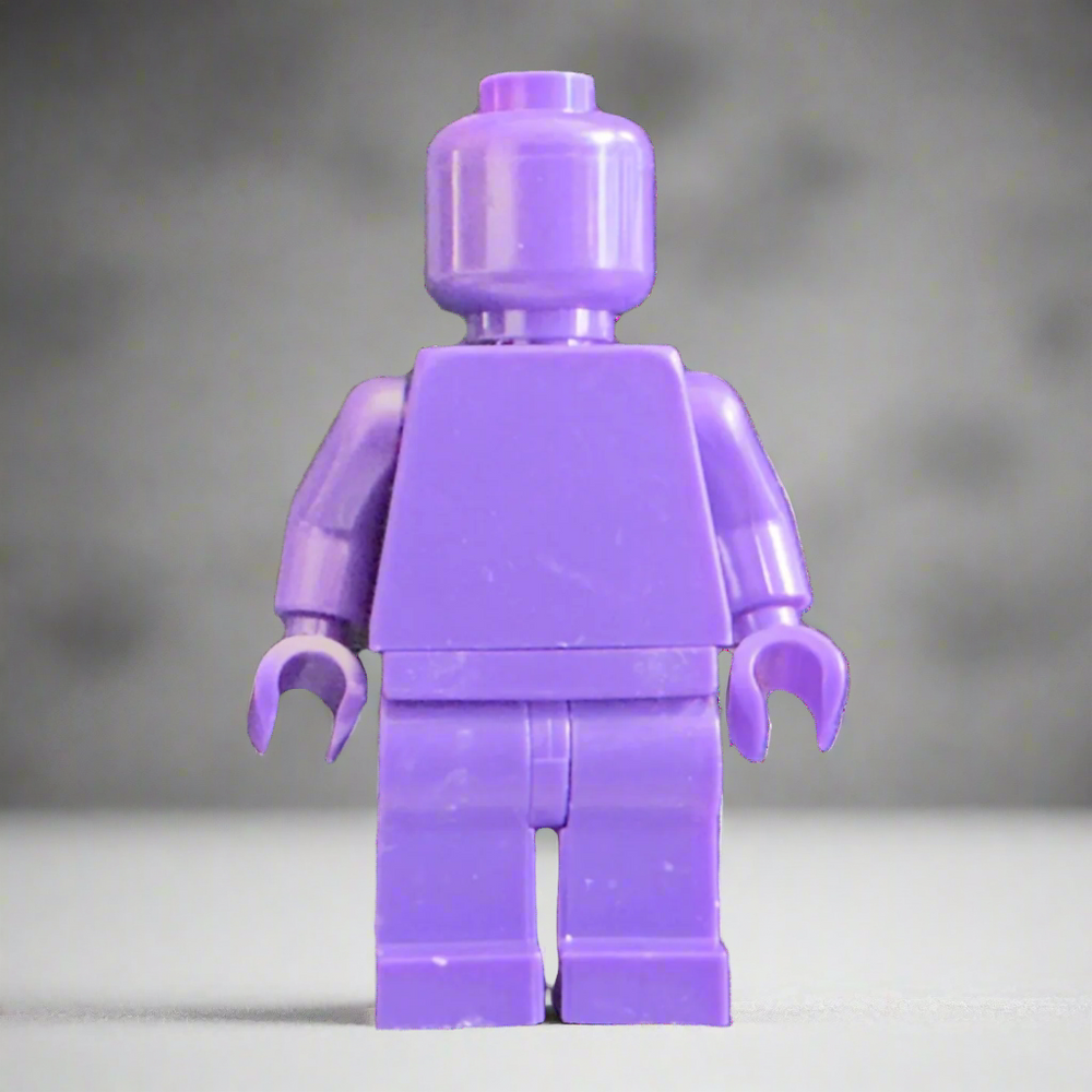 Monochrome Custom Minifigures – 40+ Vibrant Colors! (ONLINE ORDER ONLY)
