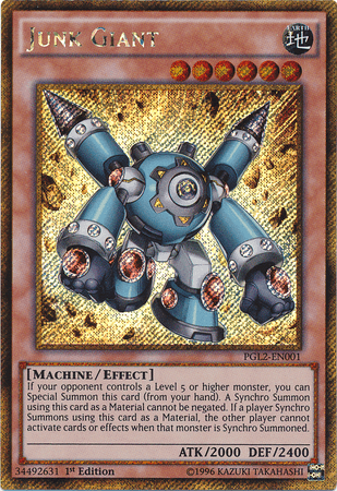 Junk Giant [PGL2-EN001] Gold Secret Rare (ONLINE ORDER ONLY)