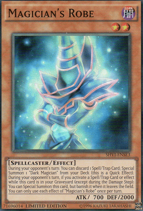 Magician's Robe [SHVI-ENSE3] Super Rare (ONLINE ORDER ONLY)