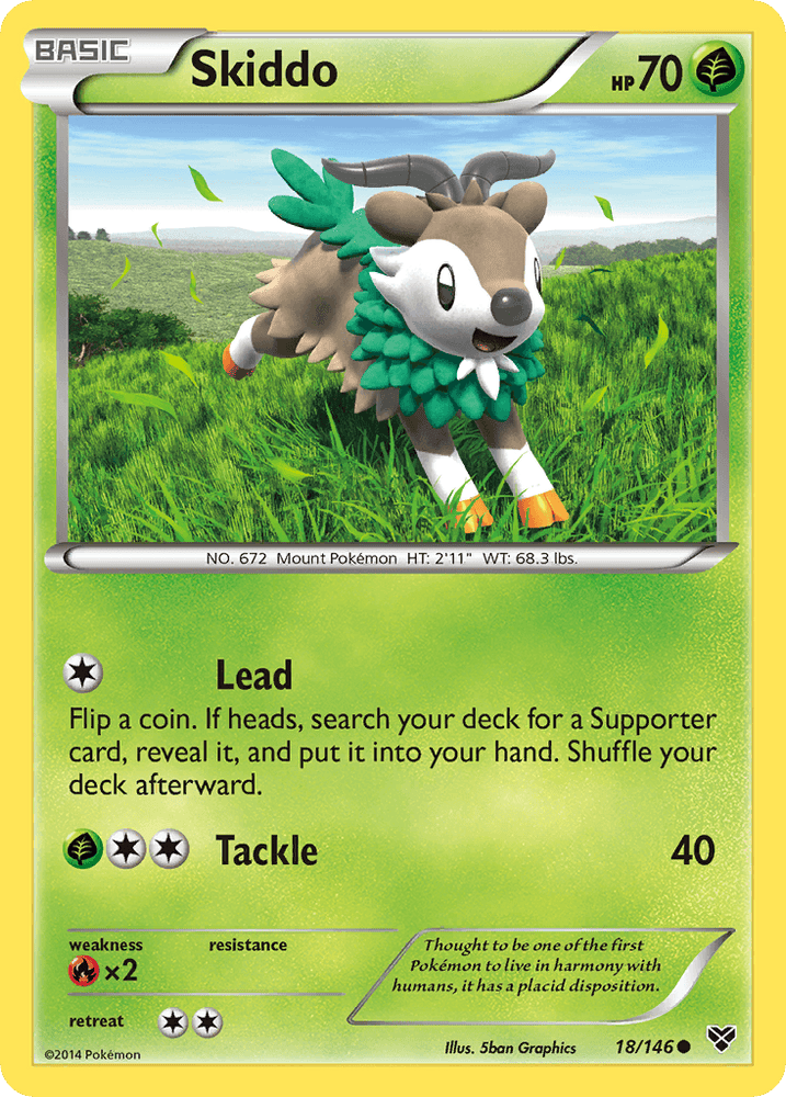 Skiddo (18/146) [XY: Base Set] (Online Only)