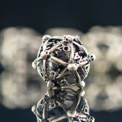 Draco Immortui Hollow Metal Dice Set - Champagne Gold (ONLINE ORDER ONLY)