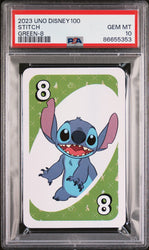 2023 UNO DISNEY 100 STITCH GREEN 8 PSA 10 (Online Order Only)
