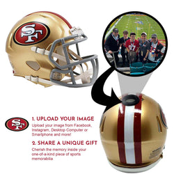 San Francisco 49ers NFL Mini Helmet - Picture Inside (Online Order Only) (ONLINE ORDER ONLY)