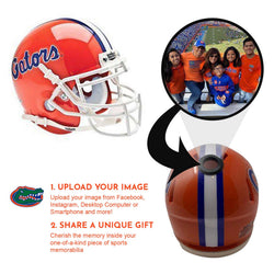 Florida Gators College Football Collectible Mini Helmet - Picture Inside - FANZ Collectibles (Online Order Only) (ONLINE ORDER ONLY)