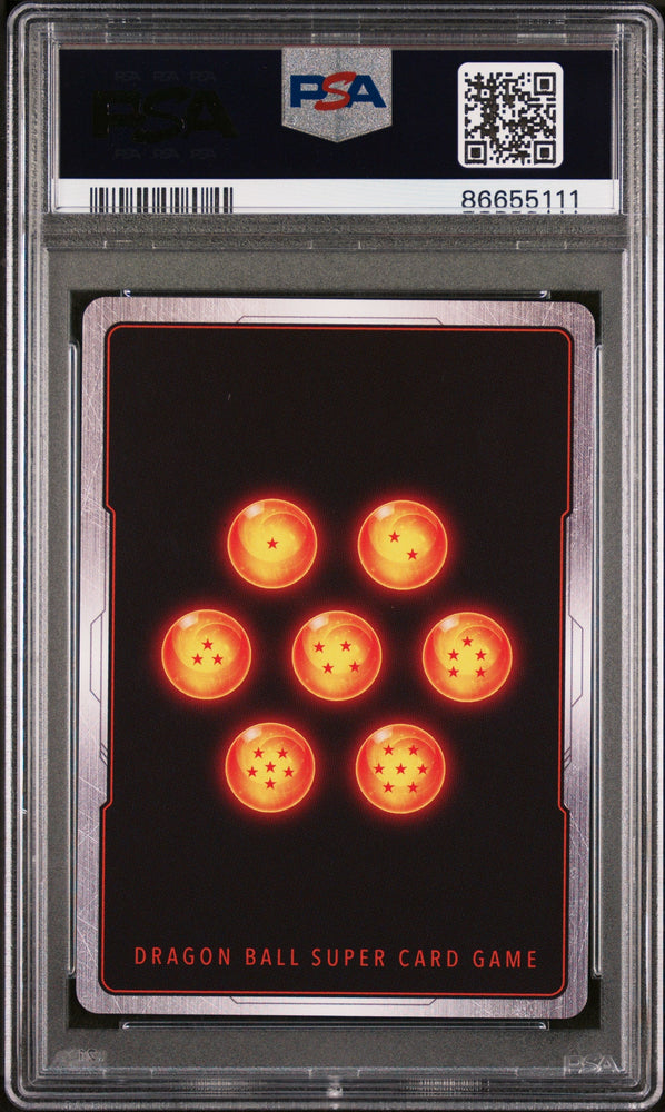 2022 DRAGON BALL SUPER MYTHIC BOOSTER TRUNKS, HELPING BLAST #P-128 - PSA 10 (Online Order Only)