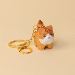 Hand-Carved Cat Painting Kit – Paint Two Cats, Create a Keychain (ONLINE ORDER ONLY)