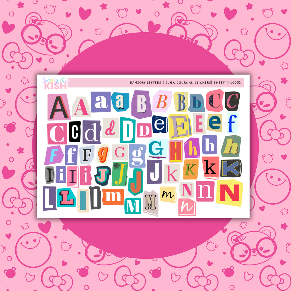 Ransom Letters | Journal Stickers (ONLINE ORDER ONLY)