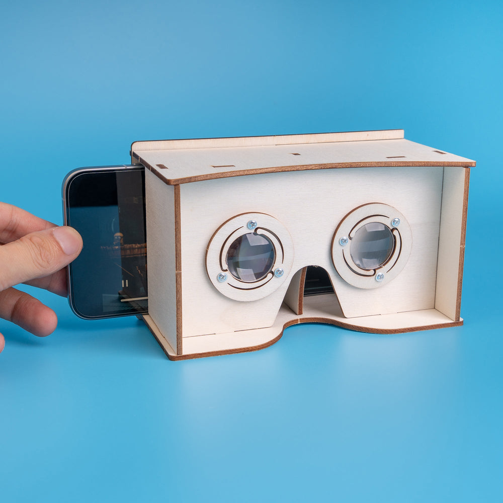 DIY Wooden VR Headset Kit – Build Your Own Smartphone Virtual Reality Viewer (ONLINE ORDER ONLY)