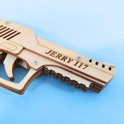DIY Kit Rubber Band Launcher, Fun Wooden Craft and STEM Toy