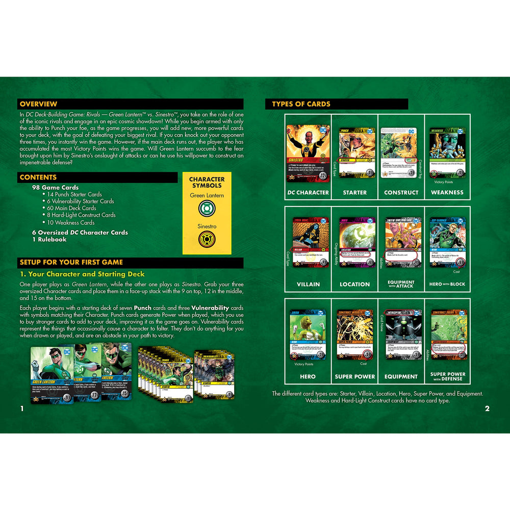 DC Deck-Building Game: Rivals — Green Lantern vs. Sinestro (ONLINE ORDER ONLY)