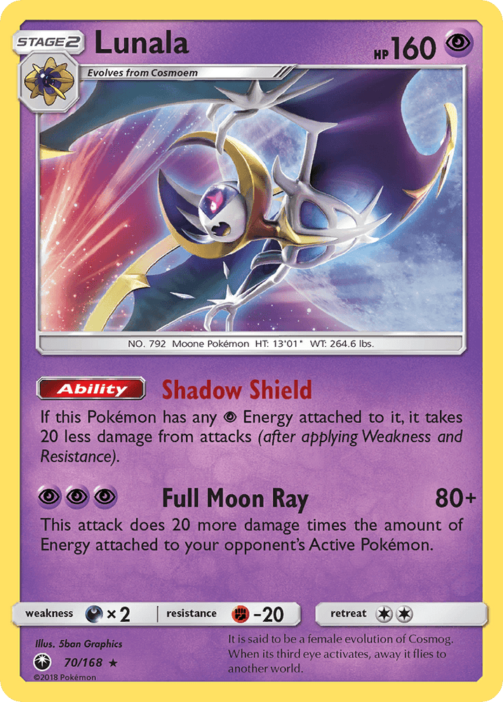 Lunala (70/168) [Sun & Moon: Celestial Storm] (Online Only)