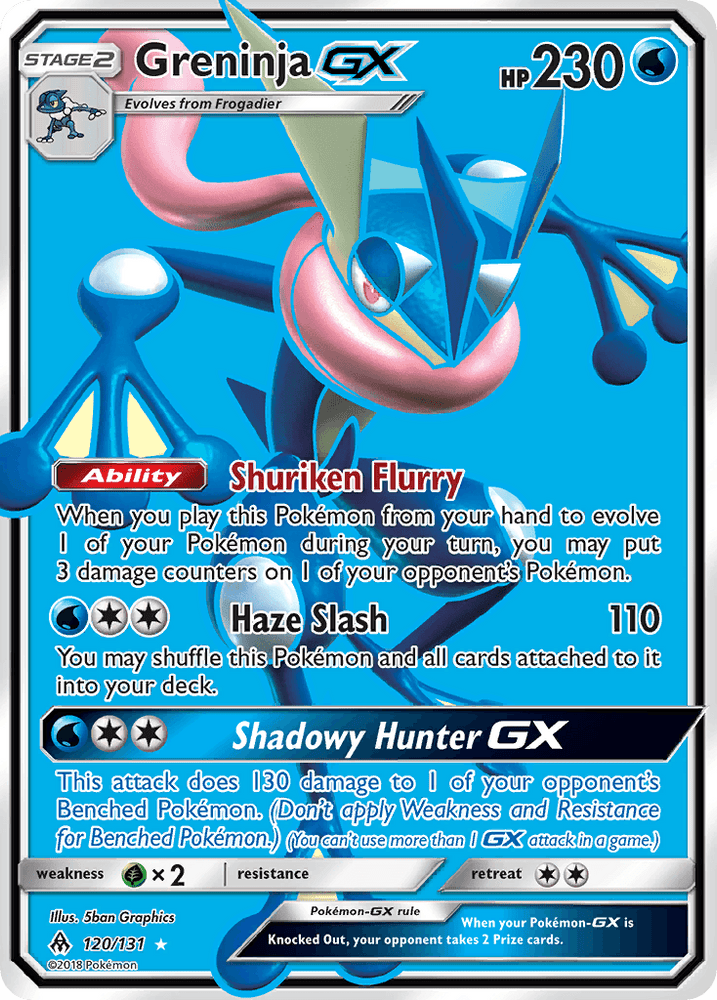 Greninja GX (120/131) [Sun & Moon: Forbidden Light] (Online Only)