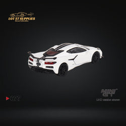 Mini-GT Chevrolet Corvette Z06 2023 Arctic White #677 1:64 MGT00677 (ONLINE ORDER ONLY)
