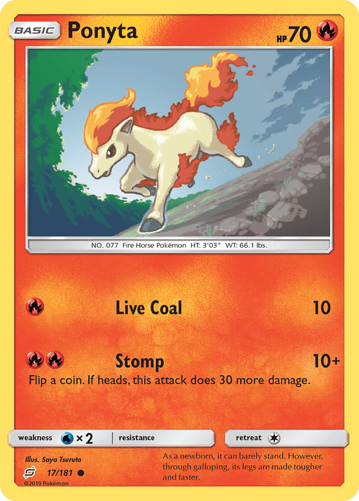 Ponyta (17/181) [Sun & Moon: Team Up] (Online Only)