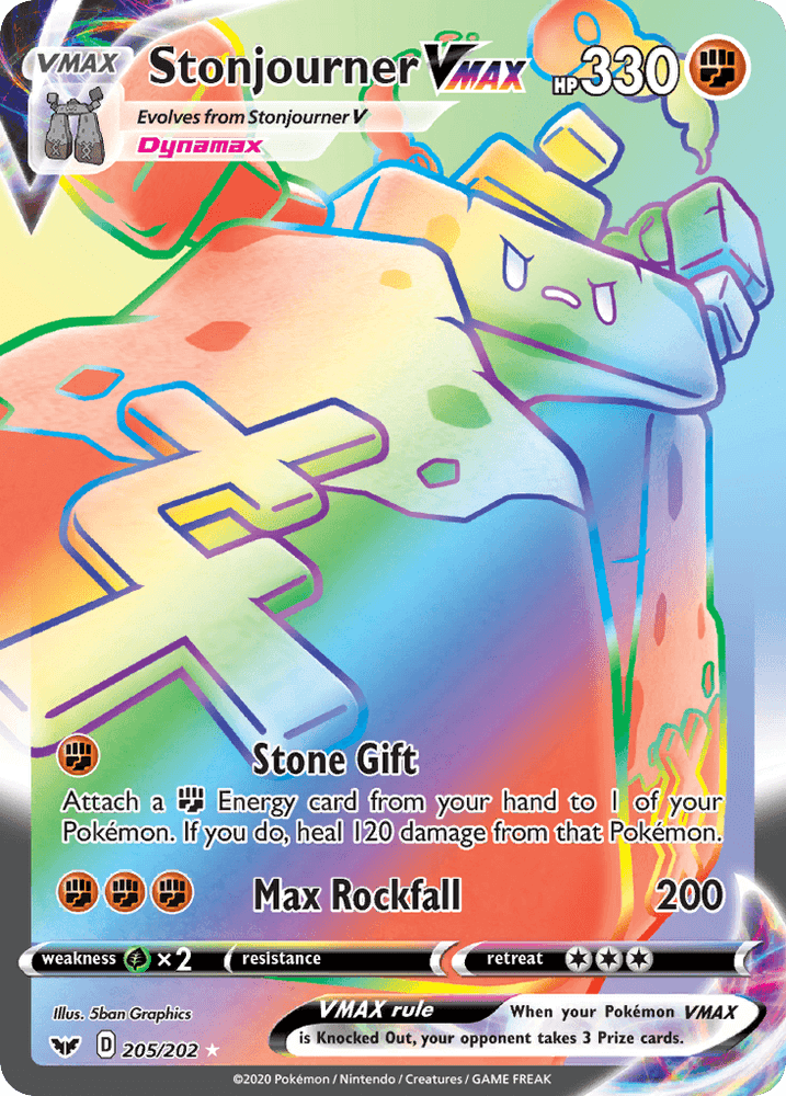 Stonjourner VMAX (205/202) [Sword & Shield: Base Set] (Online Only)