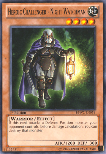 Heroic Challenger - Night Watchman [BPW2-EN054] Common (ONLINE ORDER ONLY)