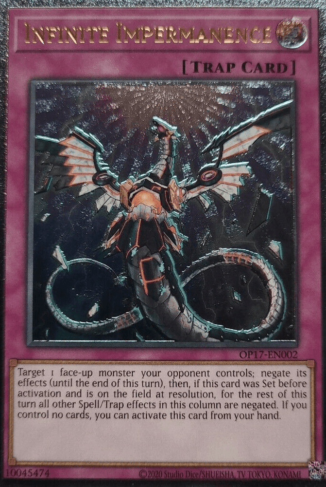 Infinite Impermanence [OP17-EN002] Ultimate Rare (ONLINE ORDER ONLY)