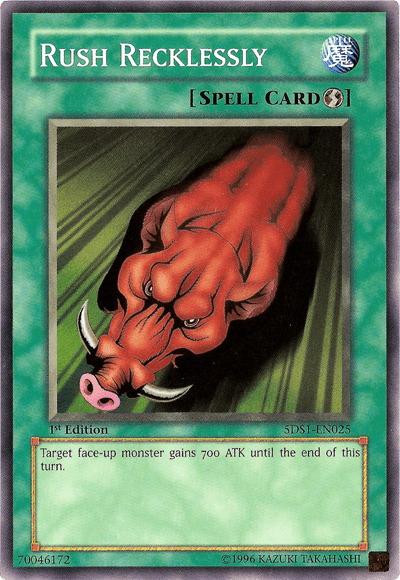 Rush Recklessly [5DS1-EN025] Common (ONLINE ORDER ONLY)