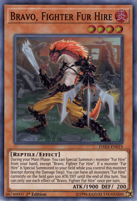 Bravo, Fighter Fur Hire [DASA-EN019] Super Rare (ONLINE ORDER ONLY)