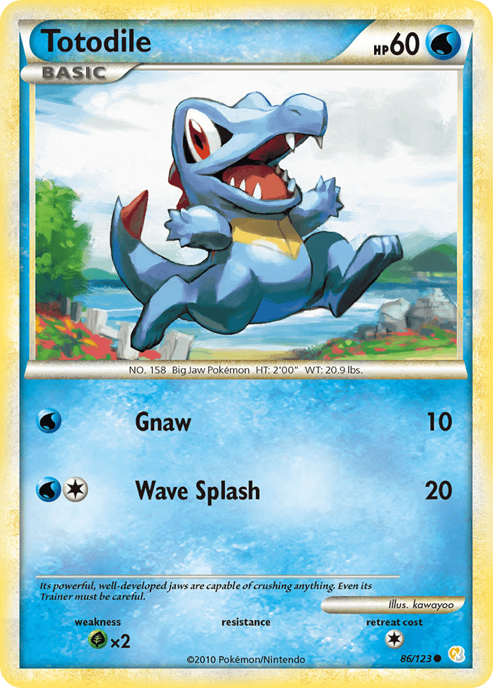 Totodile (86/123) [HeartGold & SoulSilver: Base Set] (Online Only)