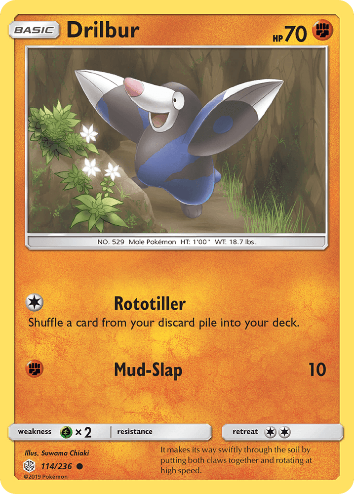 Drilbur (114/236) [Sun & Moon: Cosmic Eclipse] (Online Only)